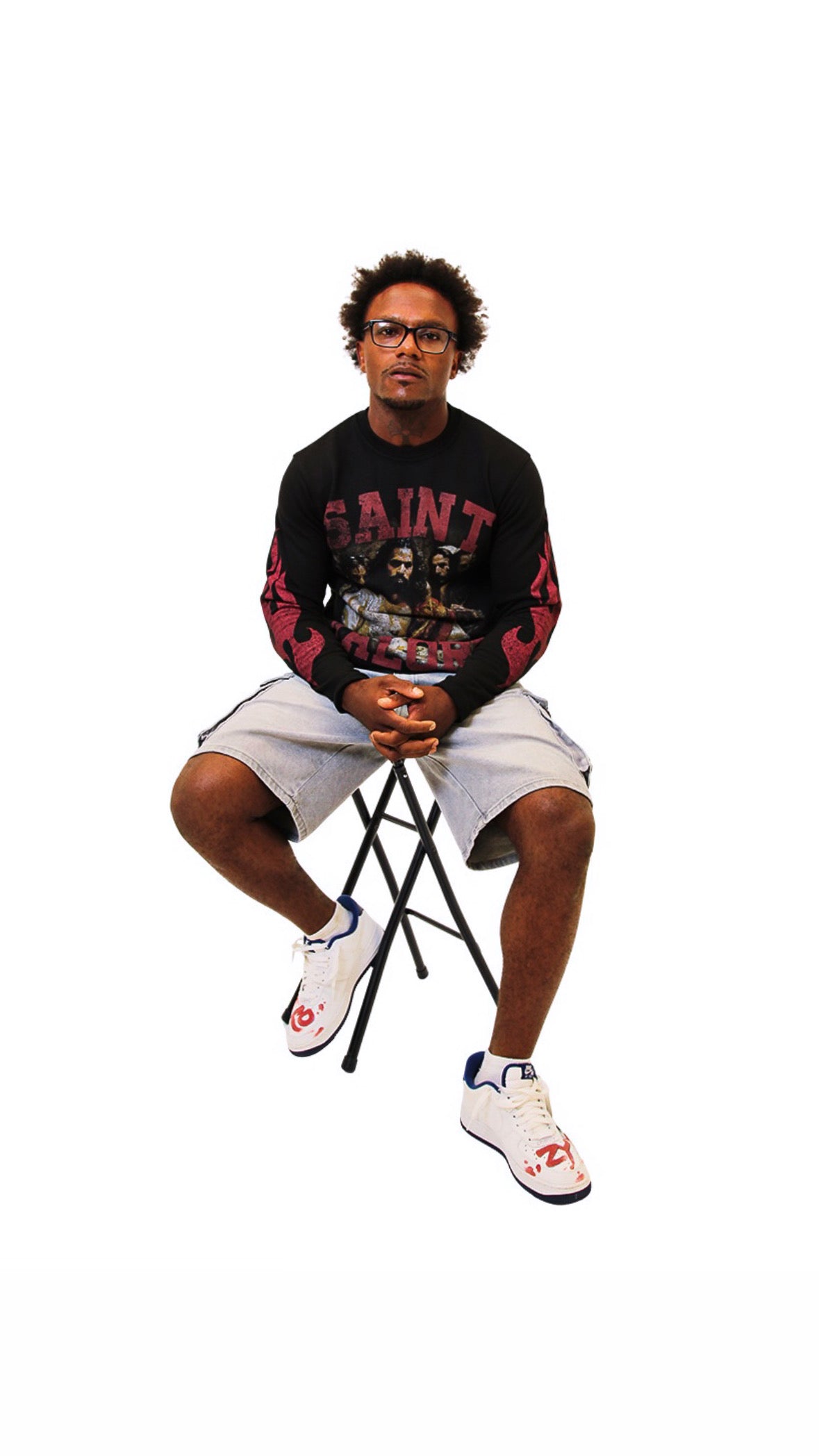 “JESUS” Long Sleeve Black Tee