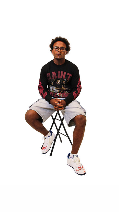 “JESUS” Long Sleeve Black Tee